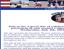 Tablet Screenshot of culpeper4thofjuly.com